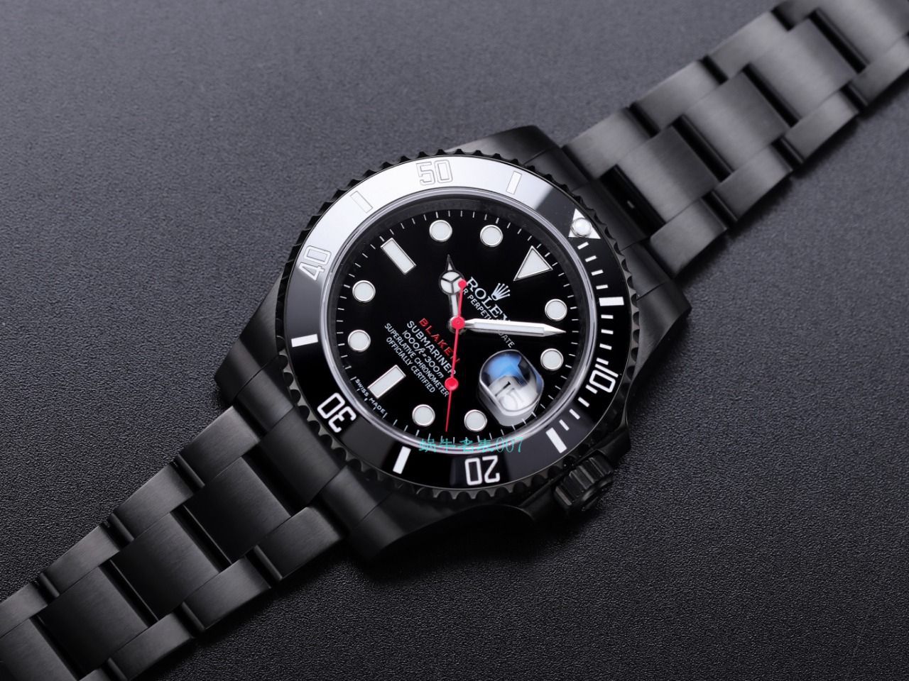 V9厂劳力士水鬼BLAKEN  SUBMARINER  DATE LV官方同款曜黑改装版 / R670