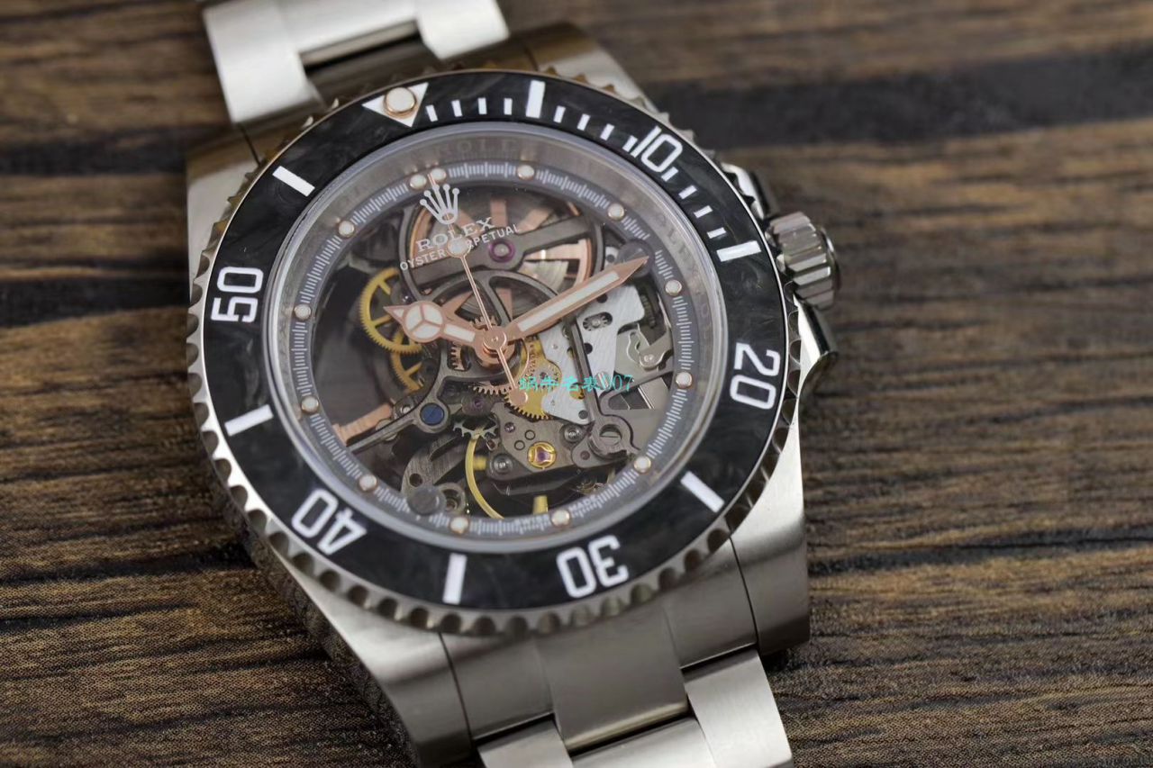 视频评测WWF厂劳力士全镂空改装潜航者116610手表 / R671