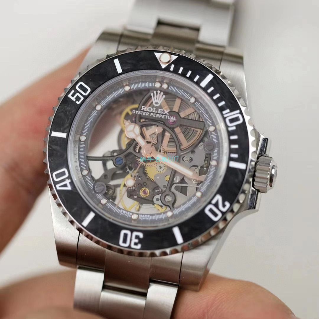 视频评测WWF厂劳力士全镂空改装潜航者116610手表 / R671