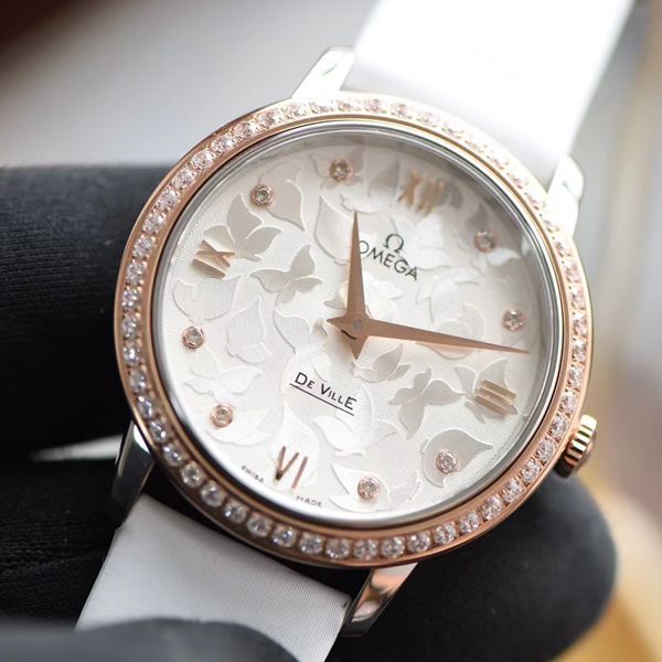 评测视频  SSS厂欧米茄碟飞系列蝶舞女士手表424.27.33.60.52.001腕表