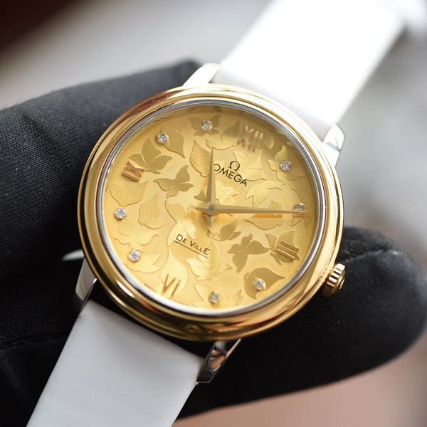 SSS厂官网欧米茄碟飞典雅蝶舞女士手表424.22.33.60.58.001腕表