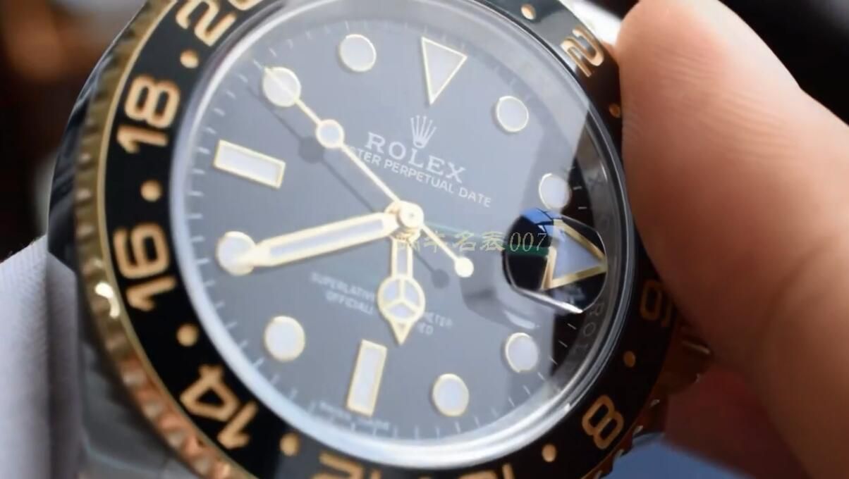 视频评测AR厂劳力士间金格林尼治型II手表116713-LN-78203腕表 / R676