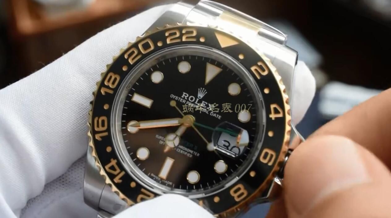 视频评测AR厂劳力士间金格林尼治型II手表116713-LN-78203腕表 / R676