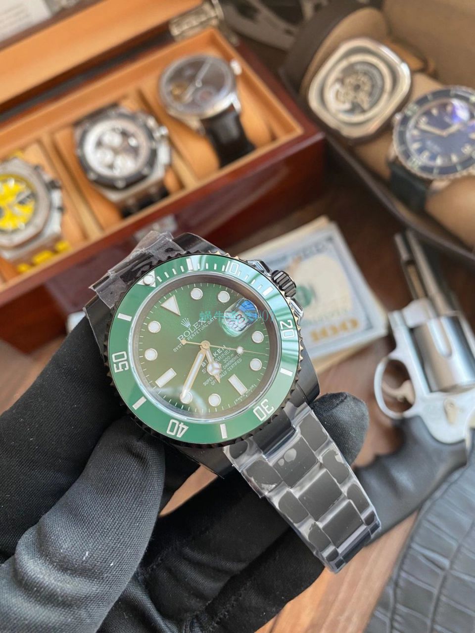 V9厂劳力士水鬼BLAKEN  SUBMARINER  DATE LV官方同款曜黑改装版 / R670