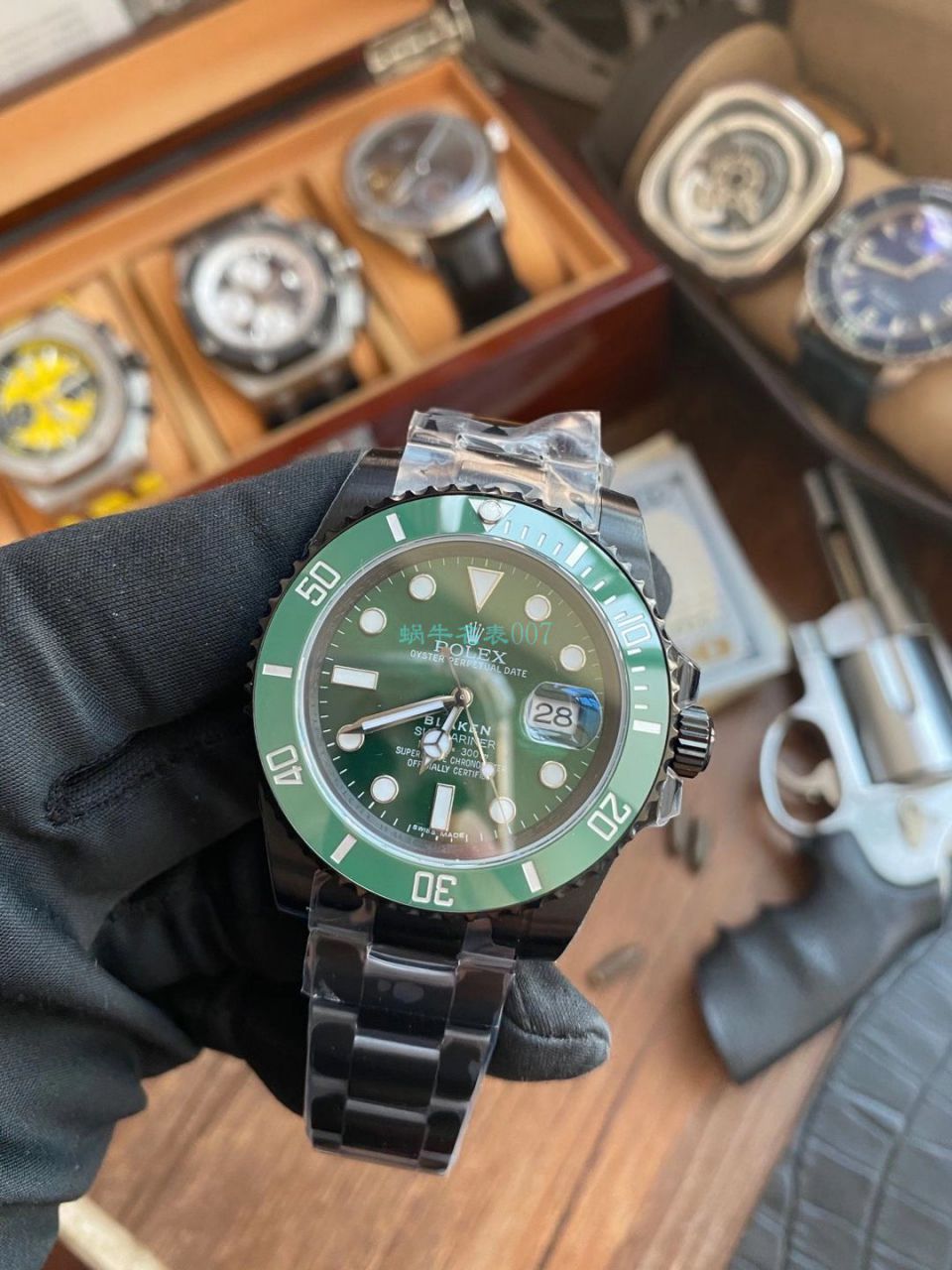 V9厂劳力士水鬼BLAKEN  SUBMARINER  DATE LV官方同款曜黑改装版 / R670