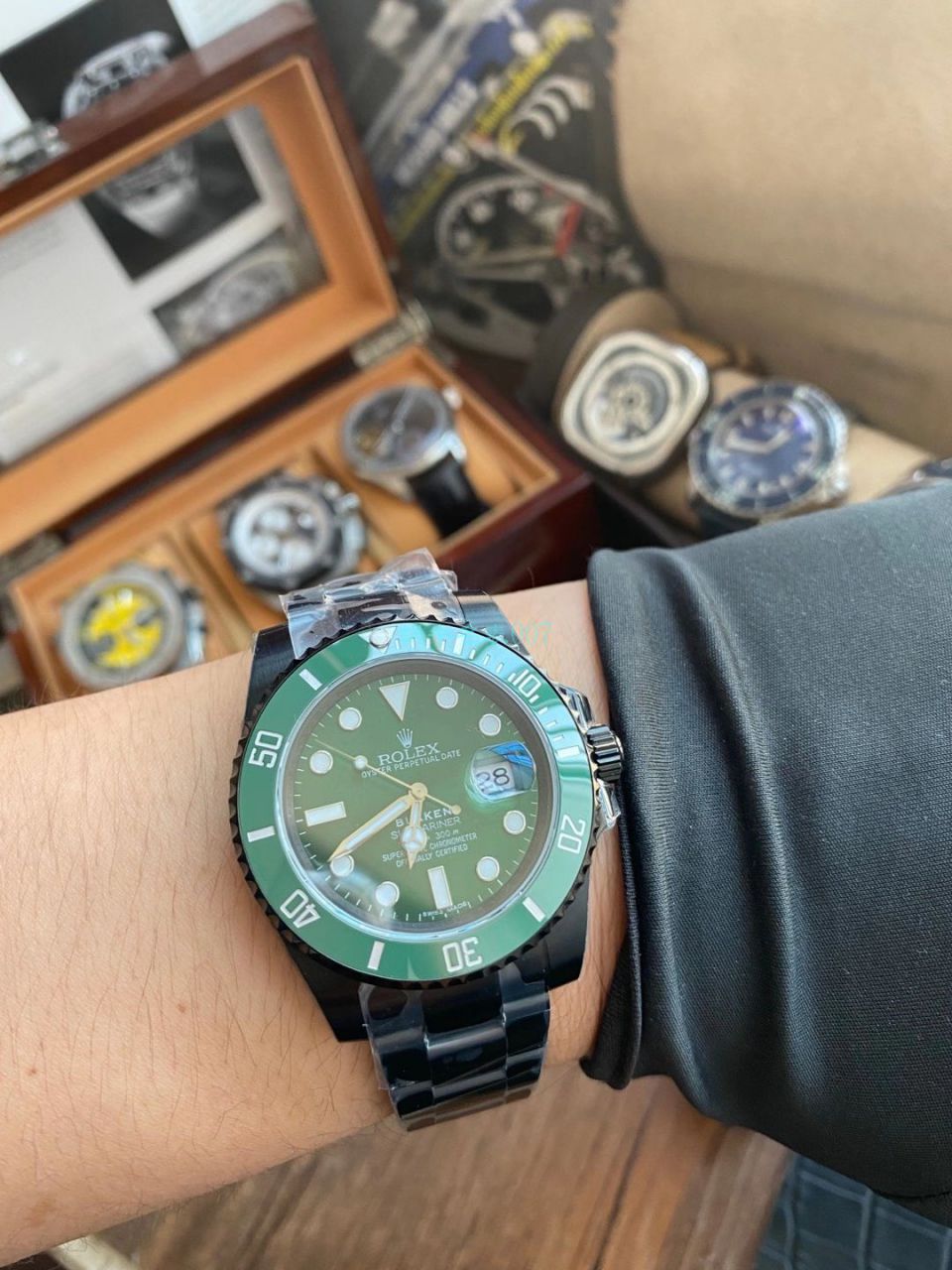 V9厂劳力士水鬼BLAKEN  SUBMARINER  DATE LV官方同款曜黑改装版 / R670