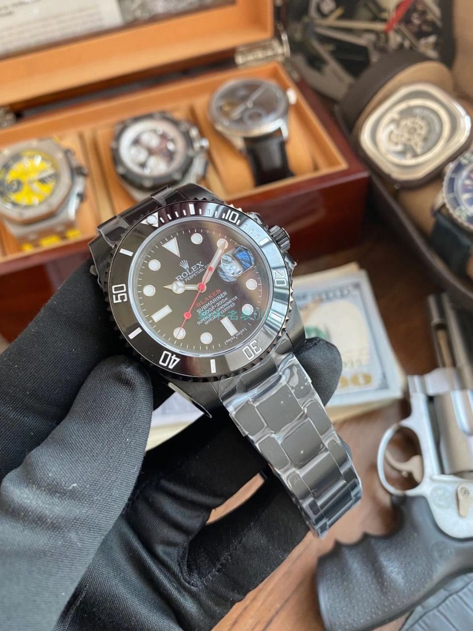 V9厂劳力士水鬼BLAKEN  SUBMARINER  DATE LV官方同款曜黑改装版 / R670