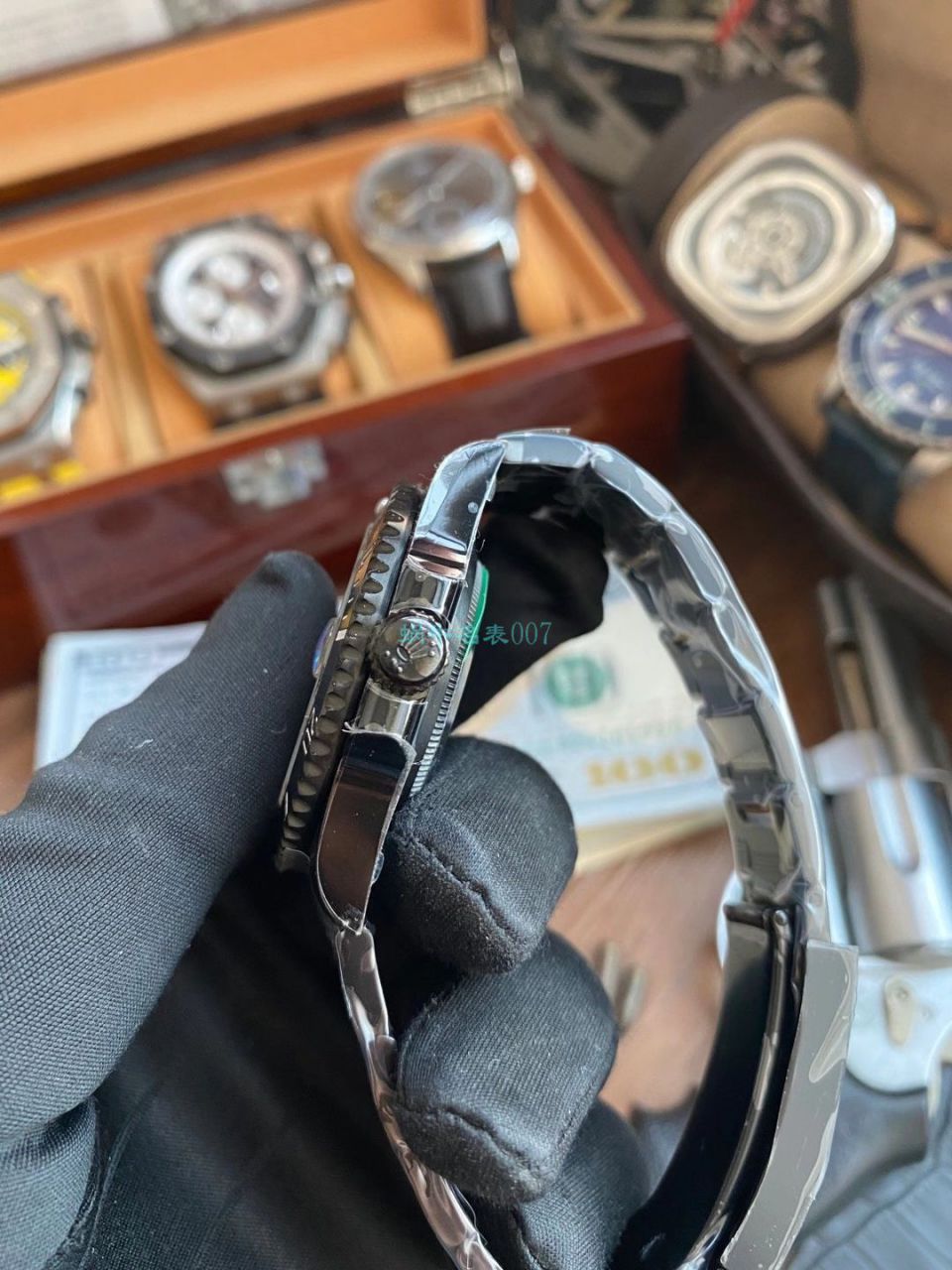 V9厂劳力士水鬼BLAKEN  SUBMARINER  DATE LV官方同款曜黑改装版 / R670