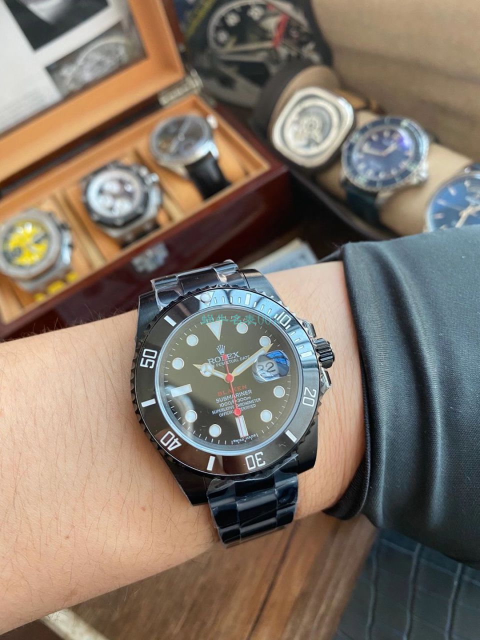 V9厂劳力士水鬼BLAKEN  SUBMARINER  DATE LV官方同款曜黑改装版 / R670