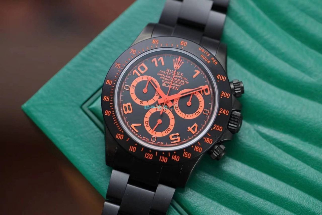   IPK厂劳力士迪通拿  Blaken改装磨砂碳化黑腕表以N厂超级4130迪通拿为基础 / R686