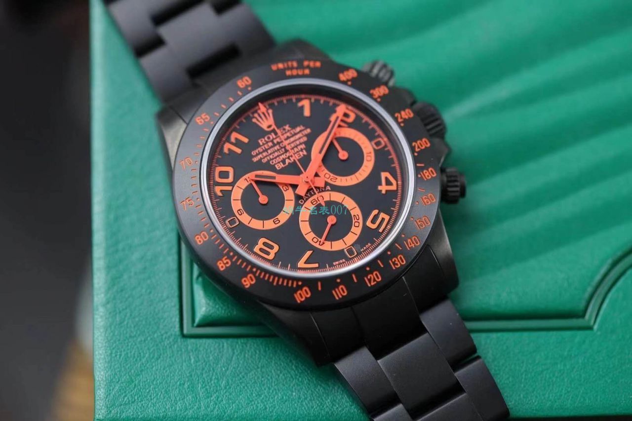   IPK厂劳力士迪通拿  Blaken改装磨砂碳化黑腕表以N厂超级4130迪通拿为基础 / R686