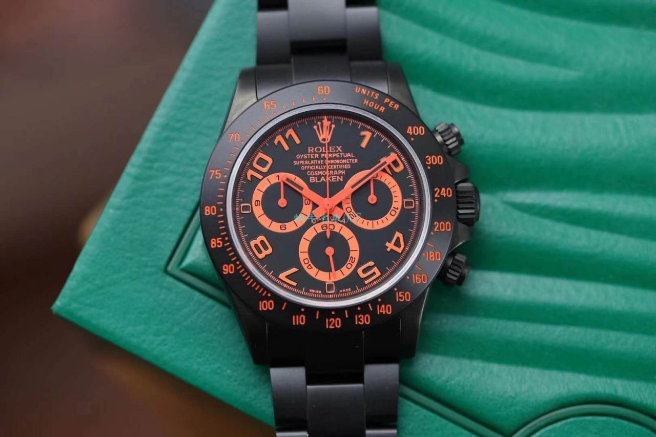   IPK厂劳力士迪通拿  Blaken改装磨砂碳化黑腕表以N厂超级4130迪通拿为基础 / R686