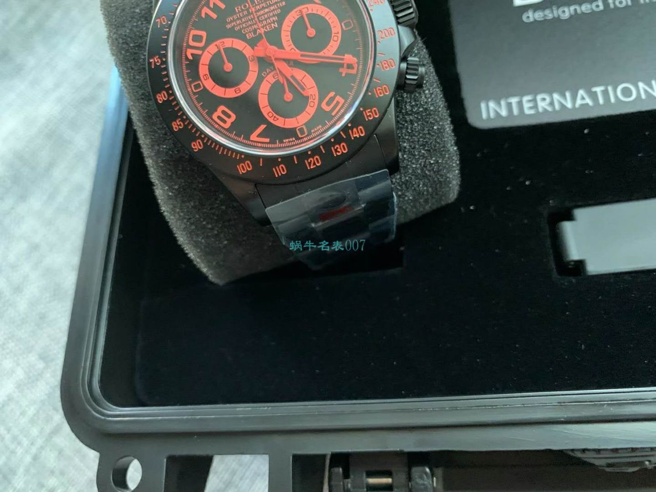   IPK厂劳力士迪通拿  Blaken改装磨砂碳化黑腕表以N厂超级4130迪通拿为基础 / R686