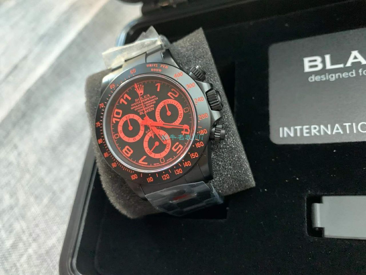   IPK厂劳力士迪通拿  Blaken改装磨砂碳化黑腕表以N厂超级4130迪通拿为基础 / R686