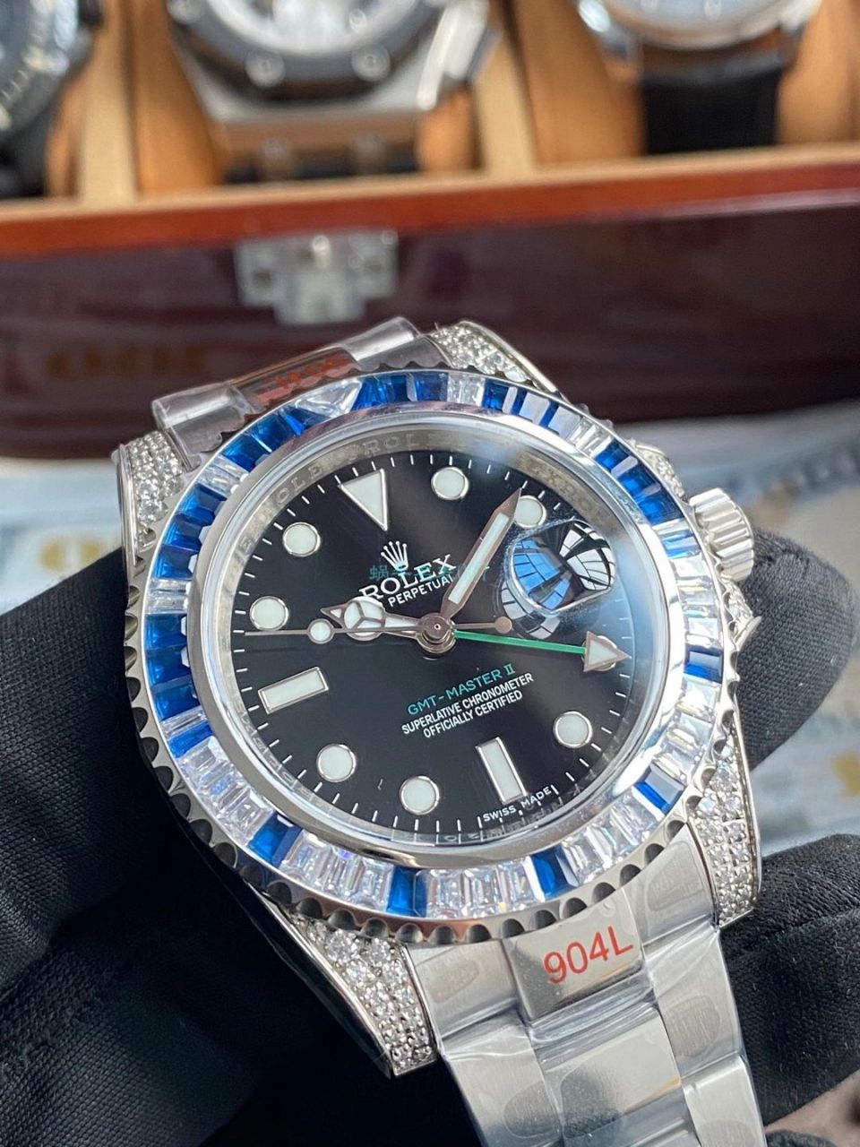 视频评测劳力士T钻奢华版格林尼治GMT / R703