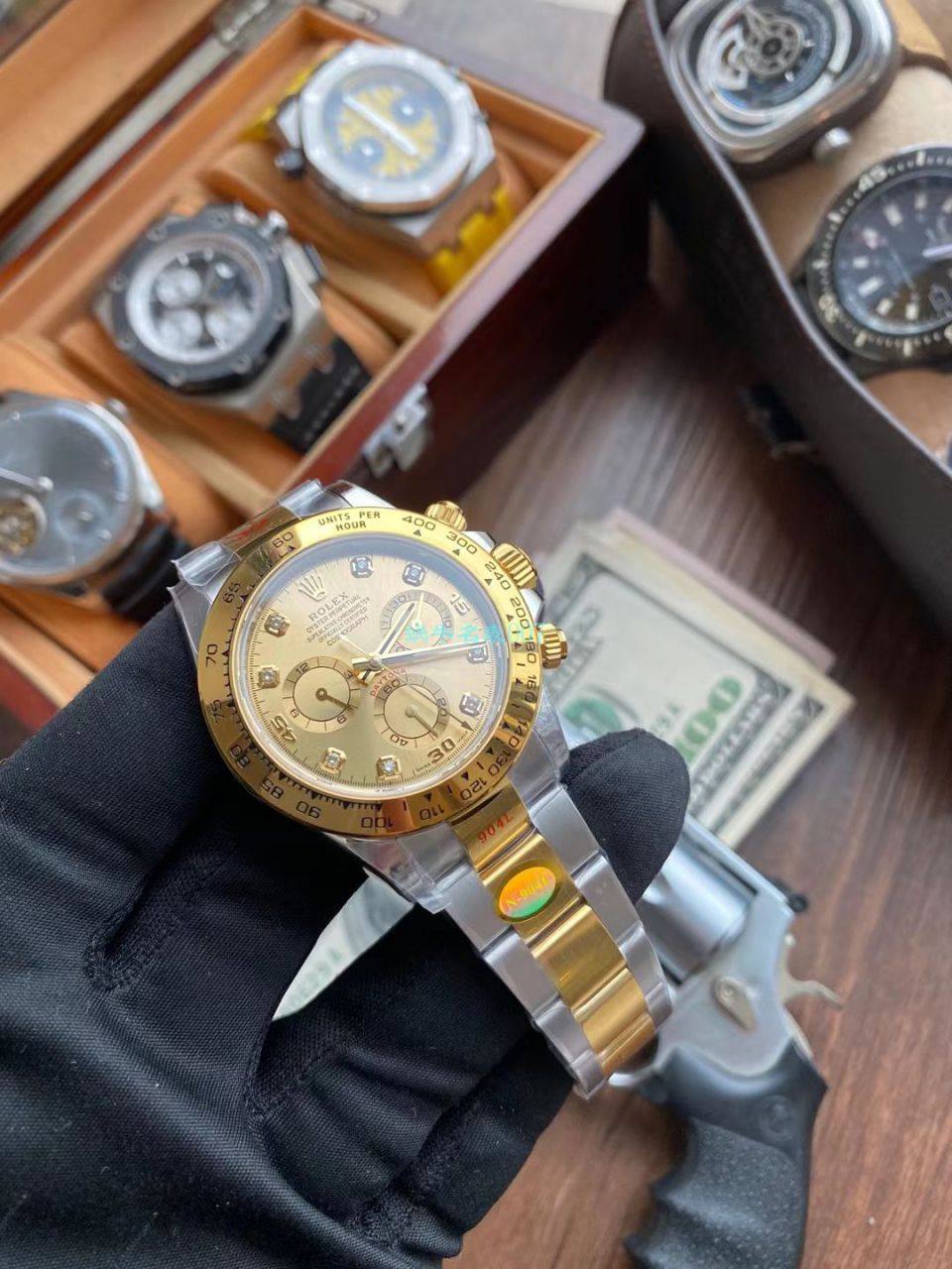 视频评测N厂劳力士超级4130迪通拿间金钻面m116503-0006 / R732