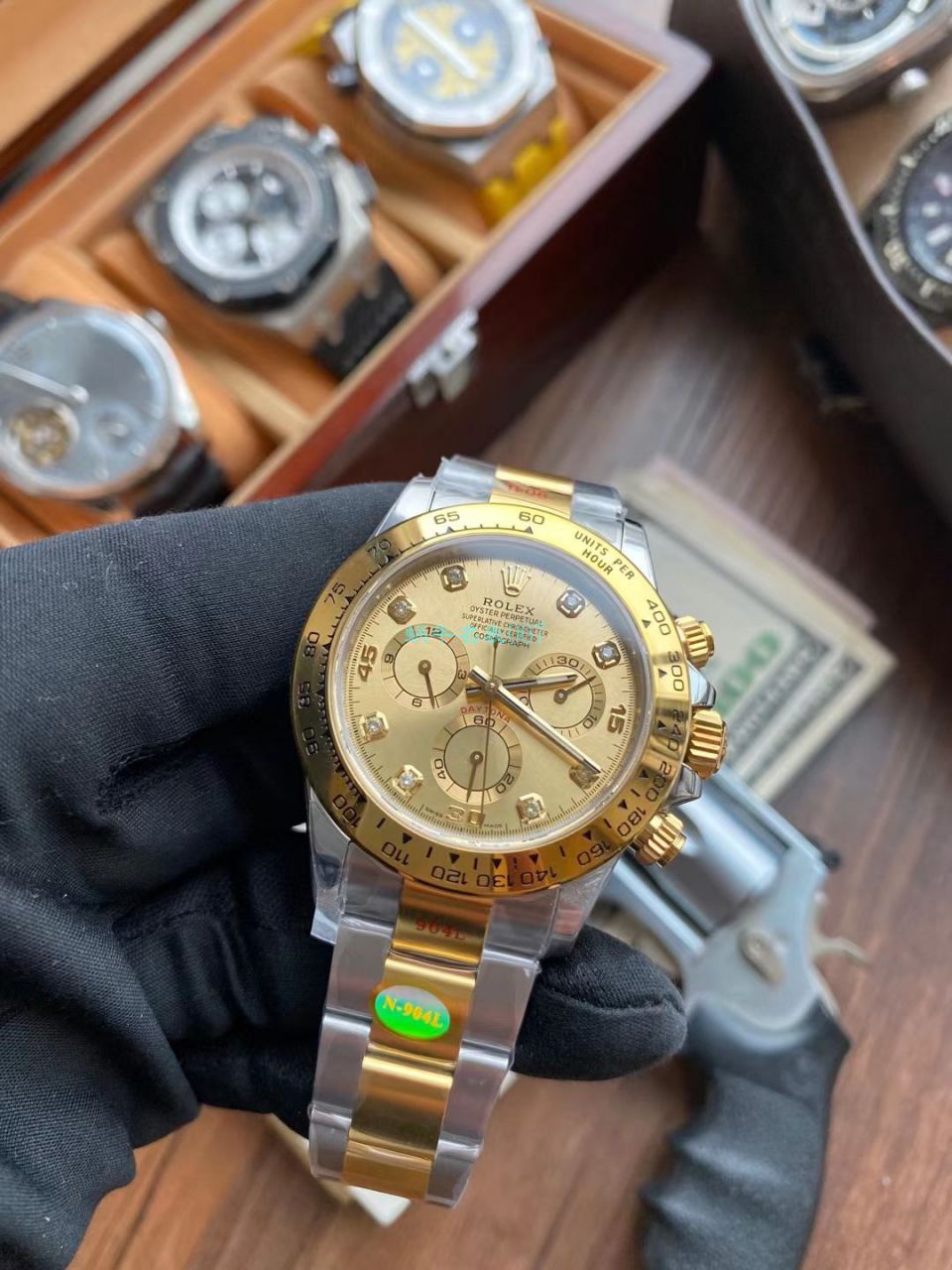 视频评测N厂劳力士超级4130迪通拿间金钻面m116503-0006 / R732