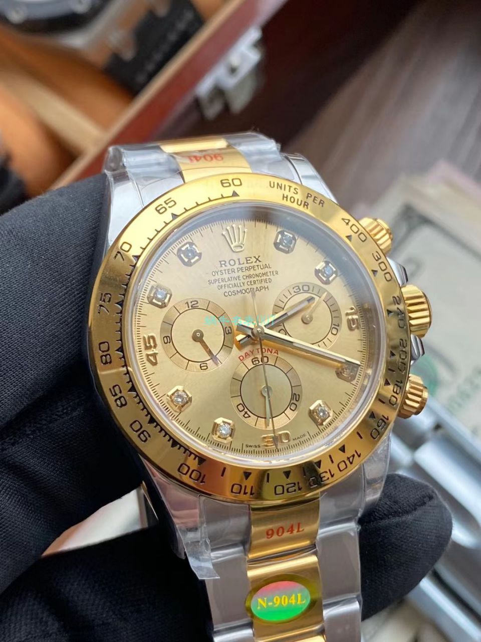 视频评测N厂劳力士超级4130迪通拿间金钻面m116503-0006 / R732