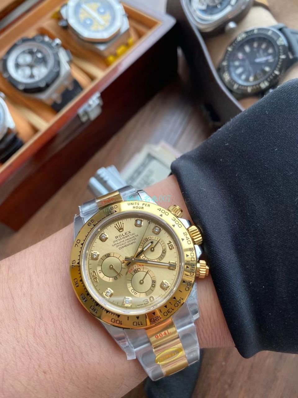 视频评测N厂劳力士超级4130迪通拿全金钻面m116508-0008腕表 / R729