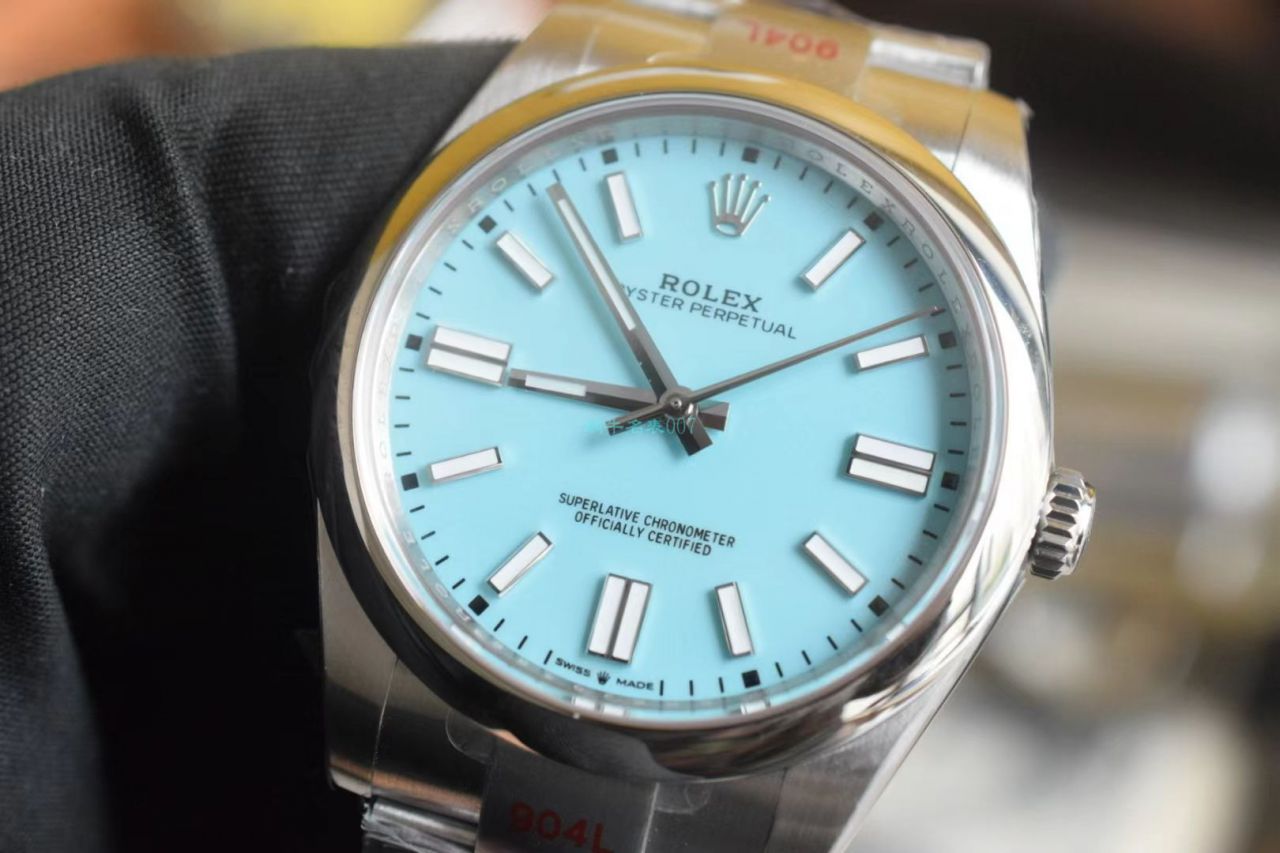 视频评测EW厂劳力士蚝式恒动41蒂芙尼蓝m124300-0006 / R722