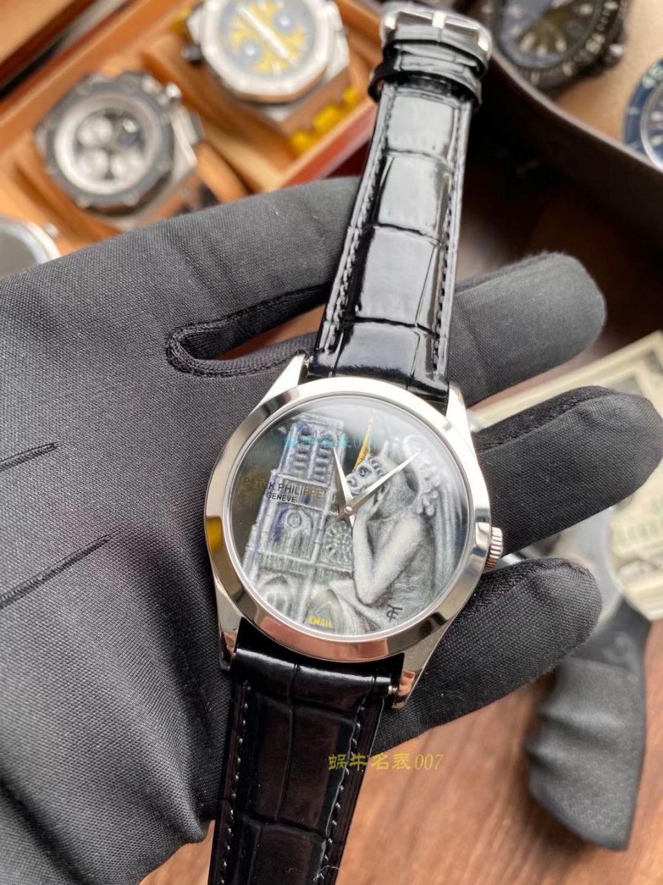 FL珐琅厂百达翡丽5077P微绘珐琅系列腕表「巴黎圣母院的石制怪兽」 / BD368