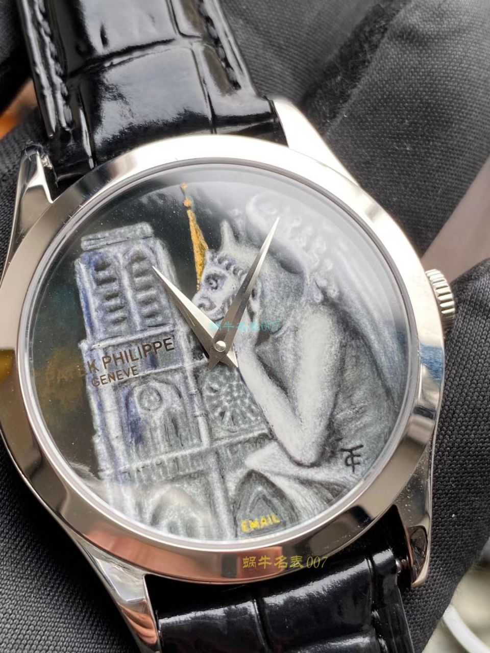 FL珐琅厂百达翡丽5077P微绘珐琅系列腕表「巴黎圣母院的石制怪兽」 / BD368