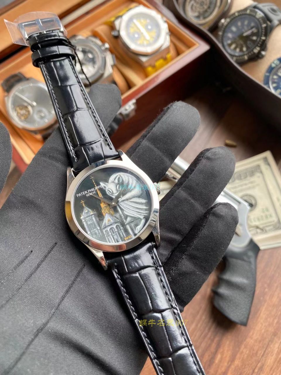 FL珐琅厂百达翡丽5077P微绘珐琅系列腕表「巴黎圣母院的石制怪兽」 / BD368