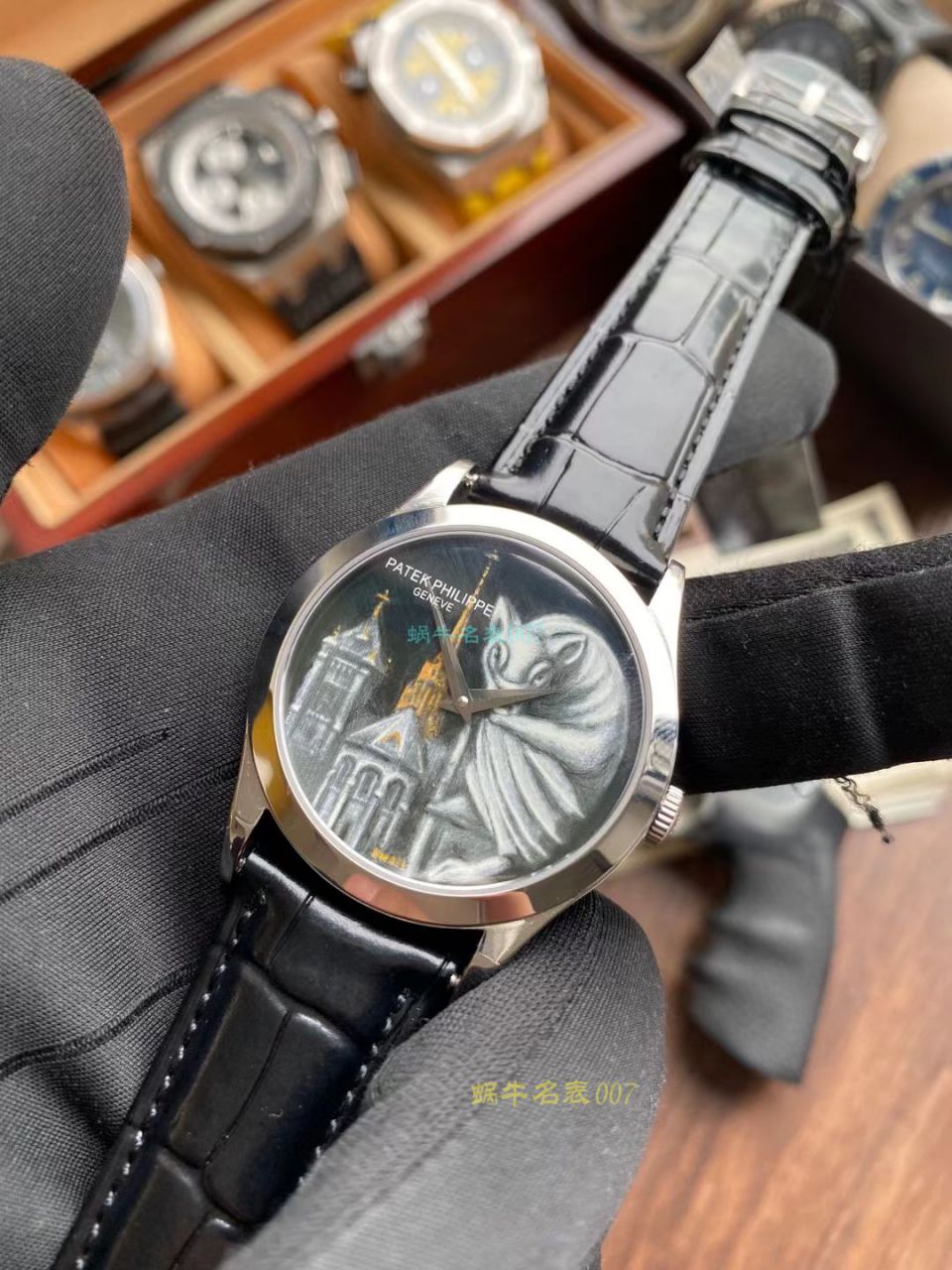 FL珐琅厂百达翡丽5077P微绘珐琅系列腕表「巴黎圣母院的石制怪兽」 / BD368