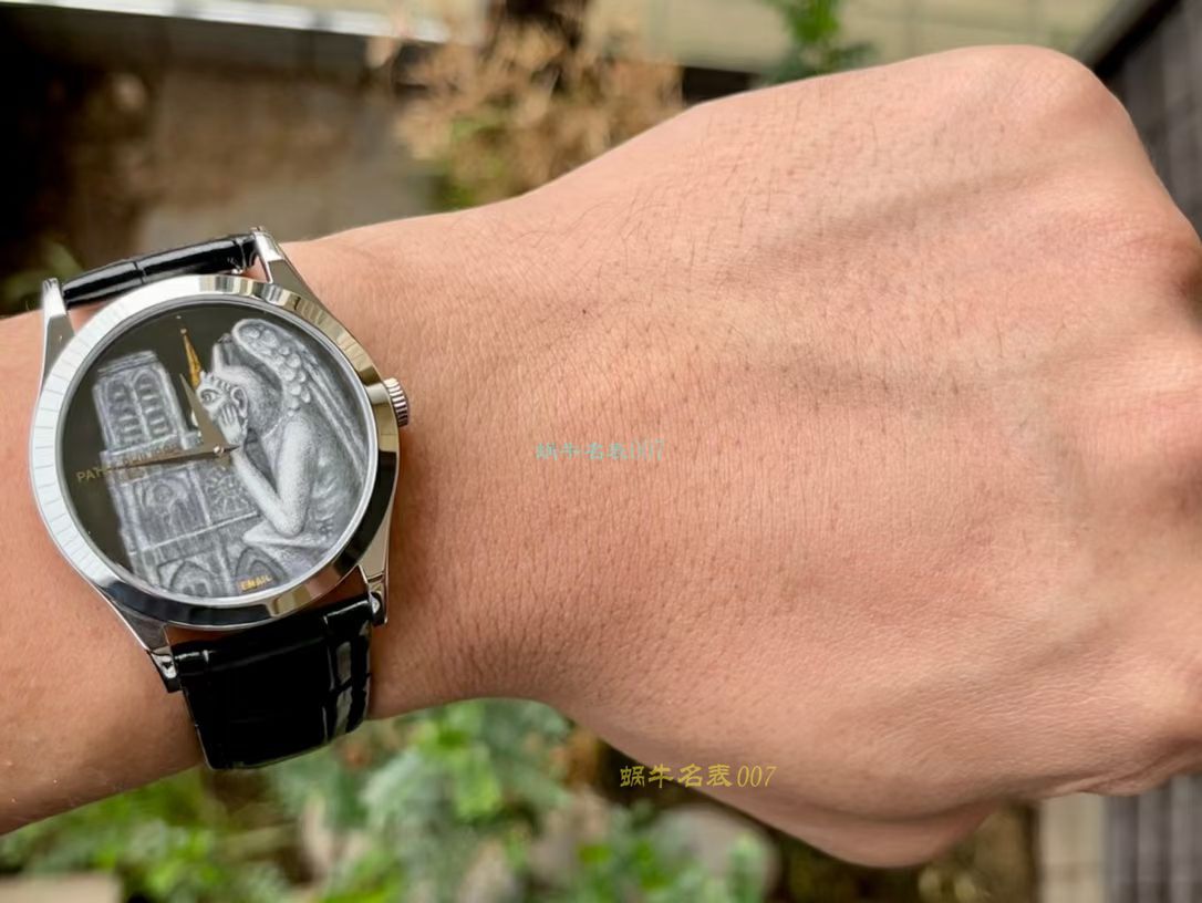 FL珐琅厂百达翡丽5077P微绘珐琅系列腕表「巴黎圣母院的石制怪兽」 / BD368