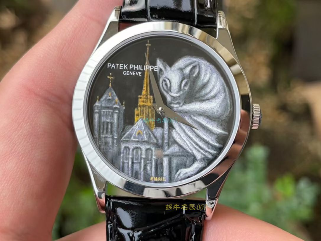 FL珐琅厂百达翡丽5077P微绘珐琅系列腕表「巴黎圣母院的石制怪兽」 / BD368