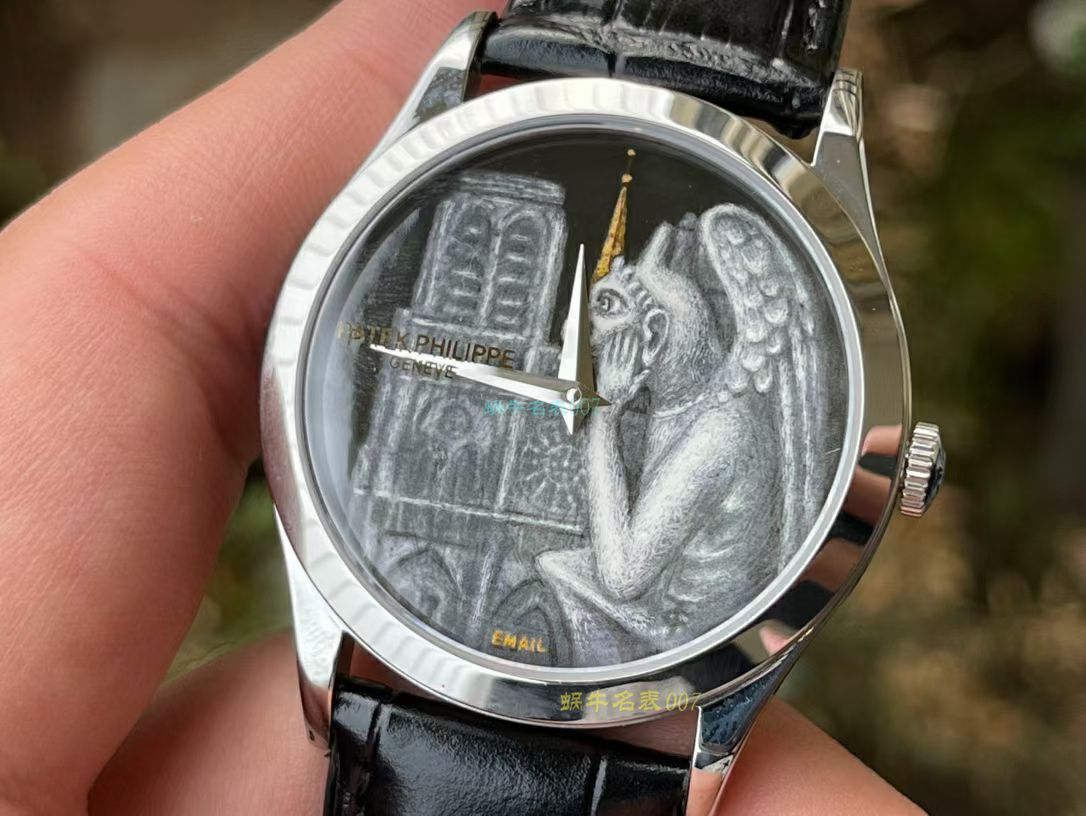 FL珐琅厂百达翡丽5077P微绘珐琅系列腕表「巴黎圣母院的石制怪兽」 / BD368