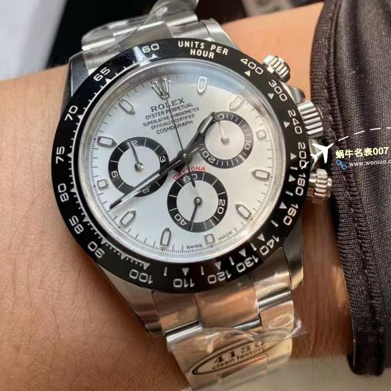 视频评测clean，C厂劳力士迪通拿熊猫迪m116500ln-0001