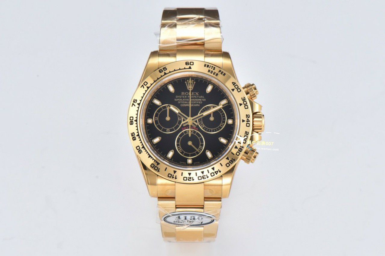 视频评测clean，C厂劳力士迪通拿熊猫迪m116500ln-0001 / R779