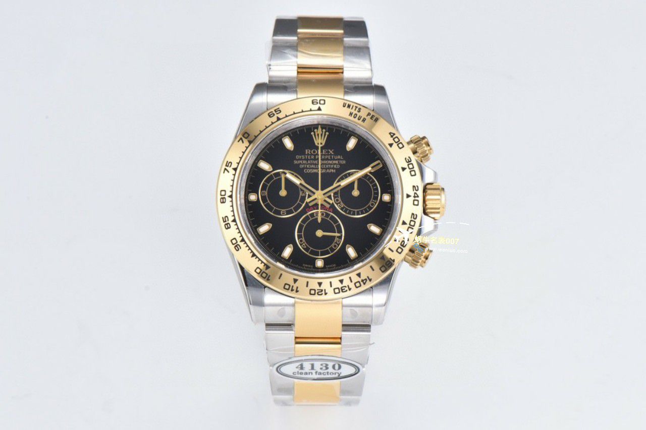 视频评测clean，C厂劳力士迪通拿熊猫迪m116500ln-0001 / R779