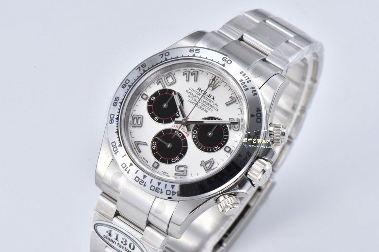 视频评测clean，C厂劳力士迪通拿熊猫迪m116500ln-0001 / R779