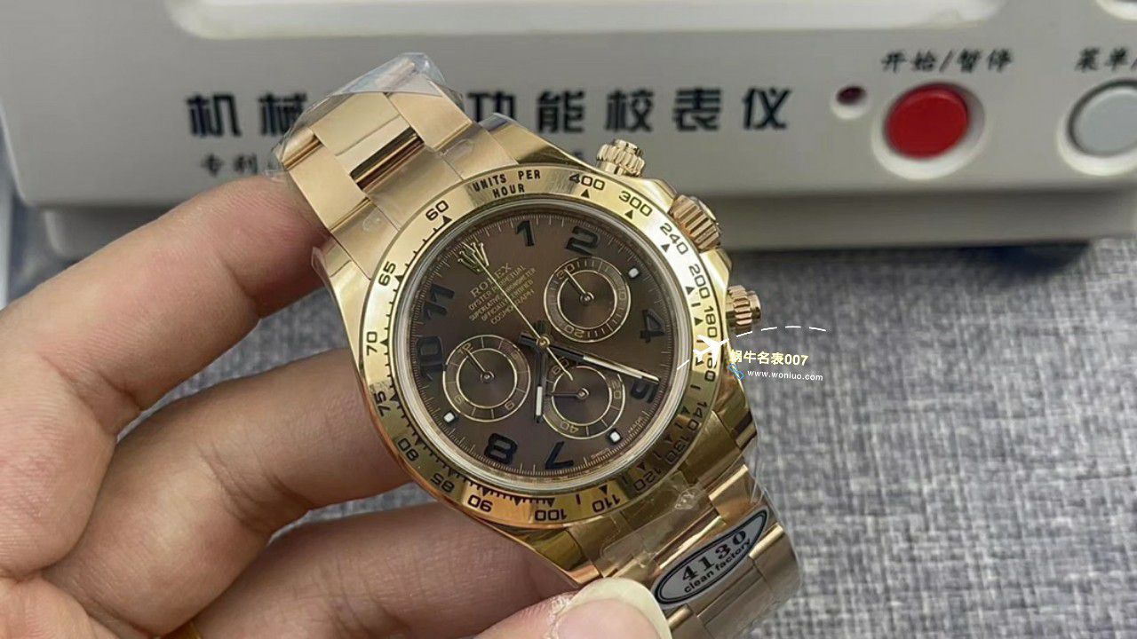 视频评测clean，C厂劳力士迪通拿熊猫迪m116500ln-0001 / R779