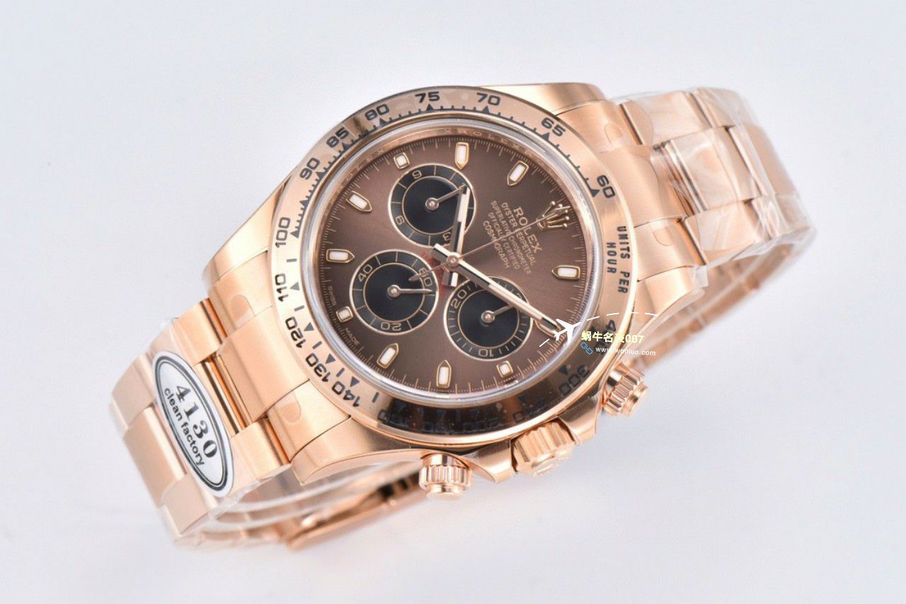 视频评测clean，C厂劳力士迪通拿熊猫迪m116500ln-0001 / R779