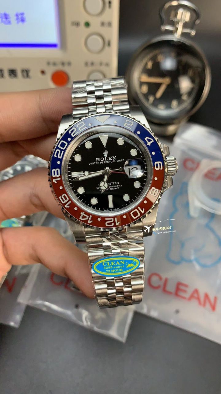 视频评测C厂clean劳力士格林尼治型可乐圈m126710blro-0001 / R780