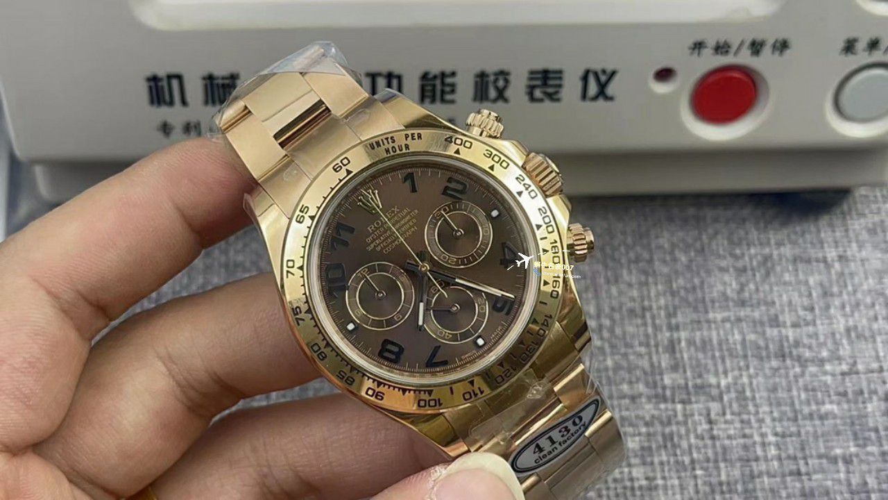 视频评测clean，C厂劳力士迪通拿熊猫迪m116500ln-0001 / R779