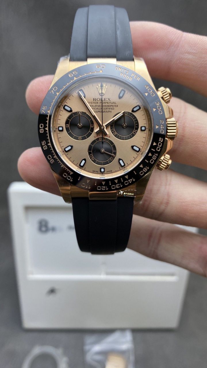 视频评测clean，C厂劳力士迪通拿熊猫迪m116500ln-0001 / R779