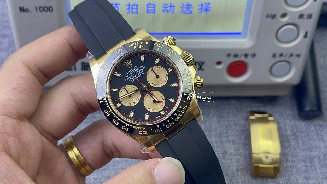 视频评测clean，C厂劳力士迪通拿熊猫迪m116500ln-0001 / R779