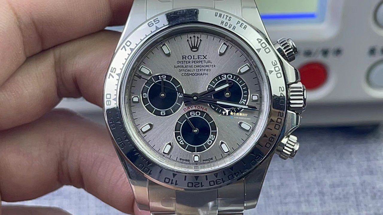 视频评测clean，C厂劳力士迪通拿熊猫迪m116500ln-0001 / R779