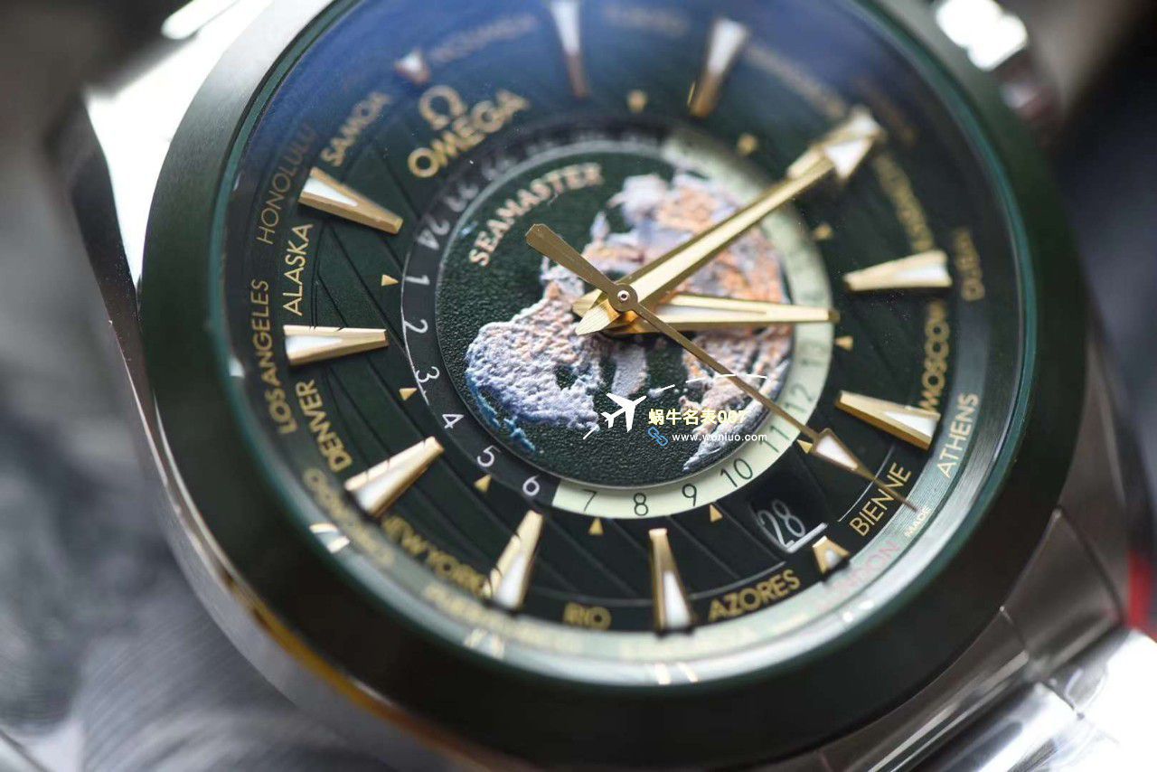 VS厂欧米茄海马150世界时绿面盘220.30.43.22.10.001腕表 / M786