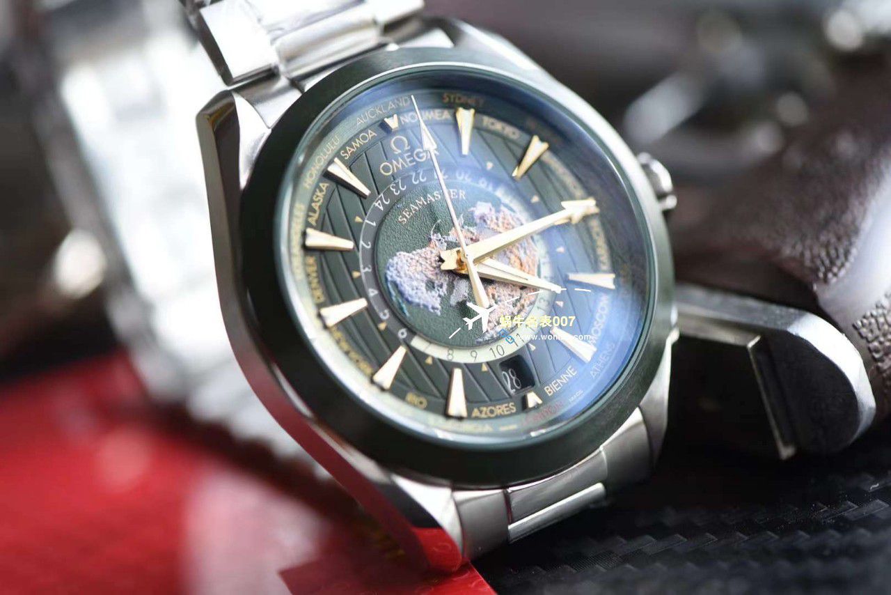 VS厂欧米茄海马150世界时绿面盘220.30.43.22.10.001腕表 / M786