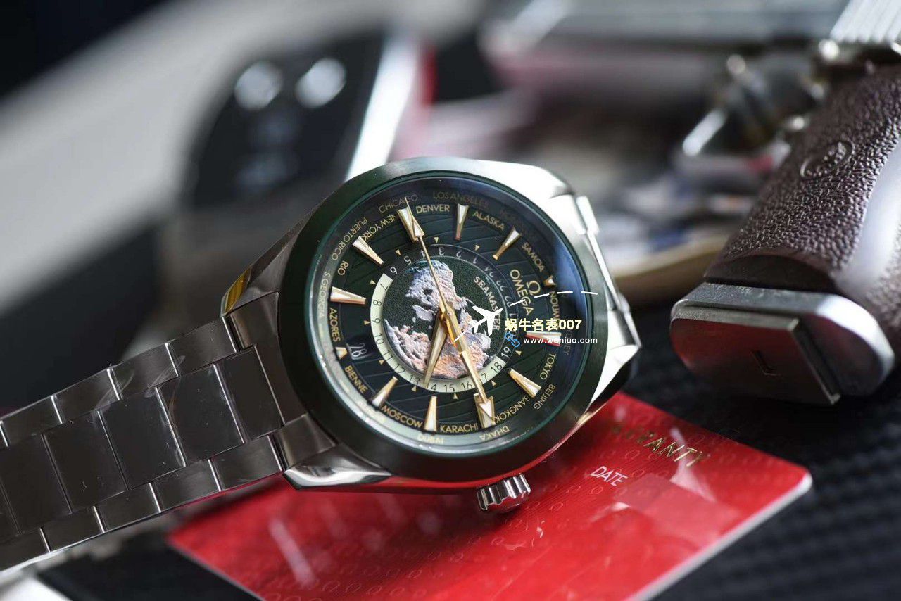 VS厂欧米茄海马150世界时绿面盘220.30.43.22.10.001腕表 / M786