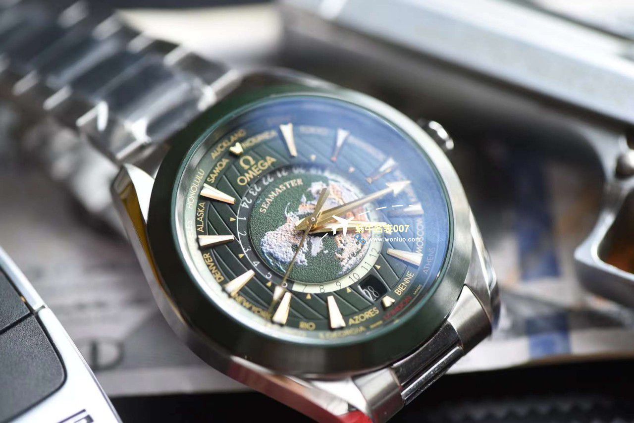 VS厂欧米茄海马150世界时绿面盘220.30.43.22.10.001腕表 / M786