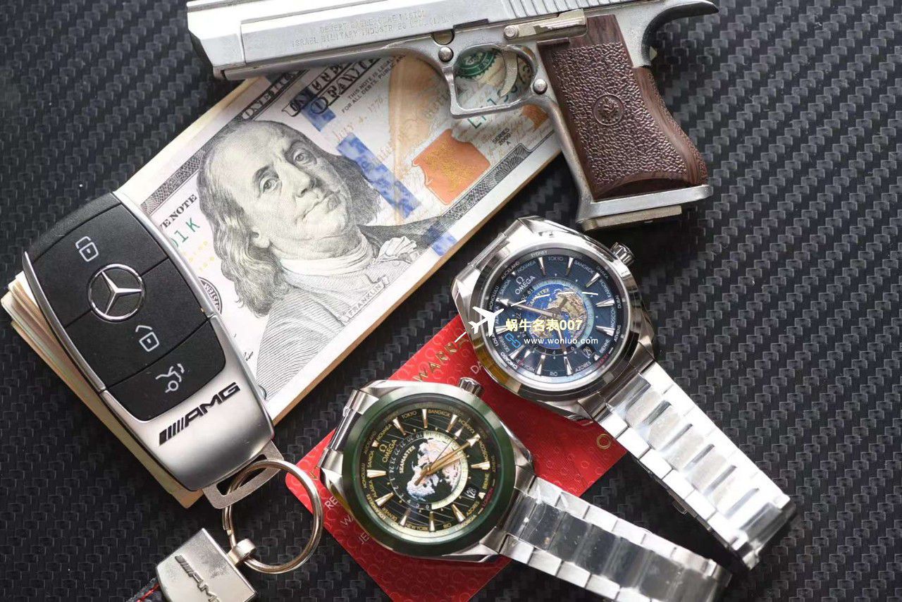 VS厂欧米茄海马150世界时绿面盘220.30.43.22.10.001腕表 / M786