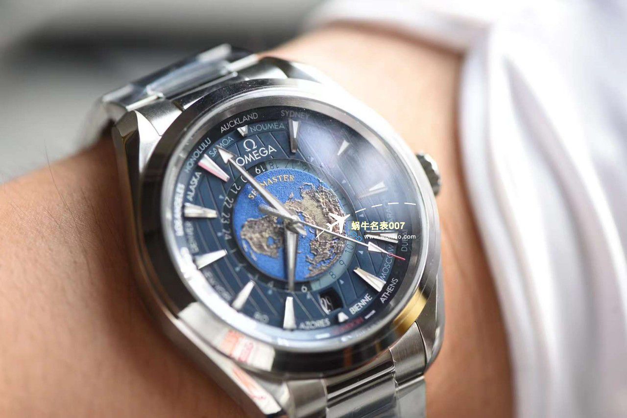 VS厂欧米茄海马150世界时绿面盘220.30.43.22.10.001腕表 / M786