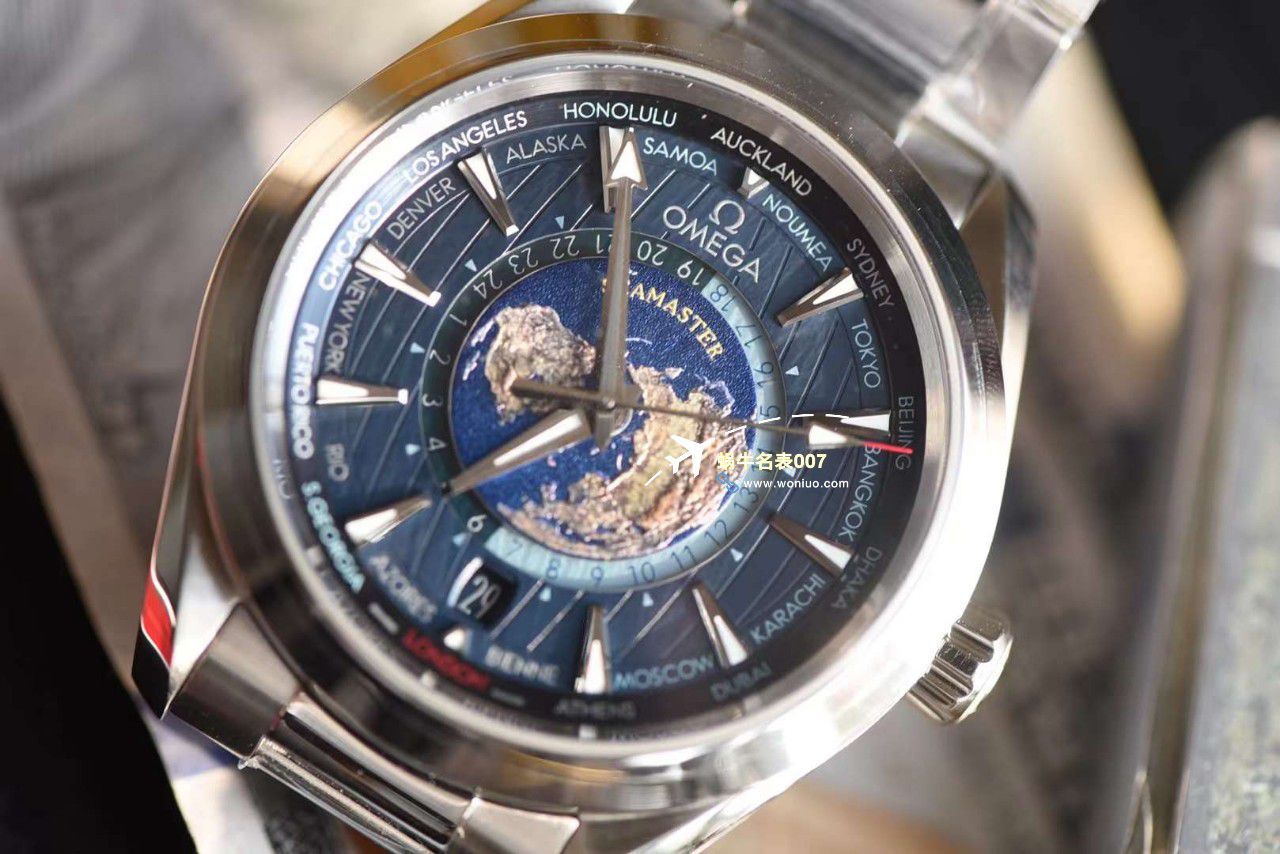 VS厂欧米茄海马150世界时绿面盘220.30.43.22.10.001腕表 / M786