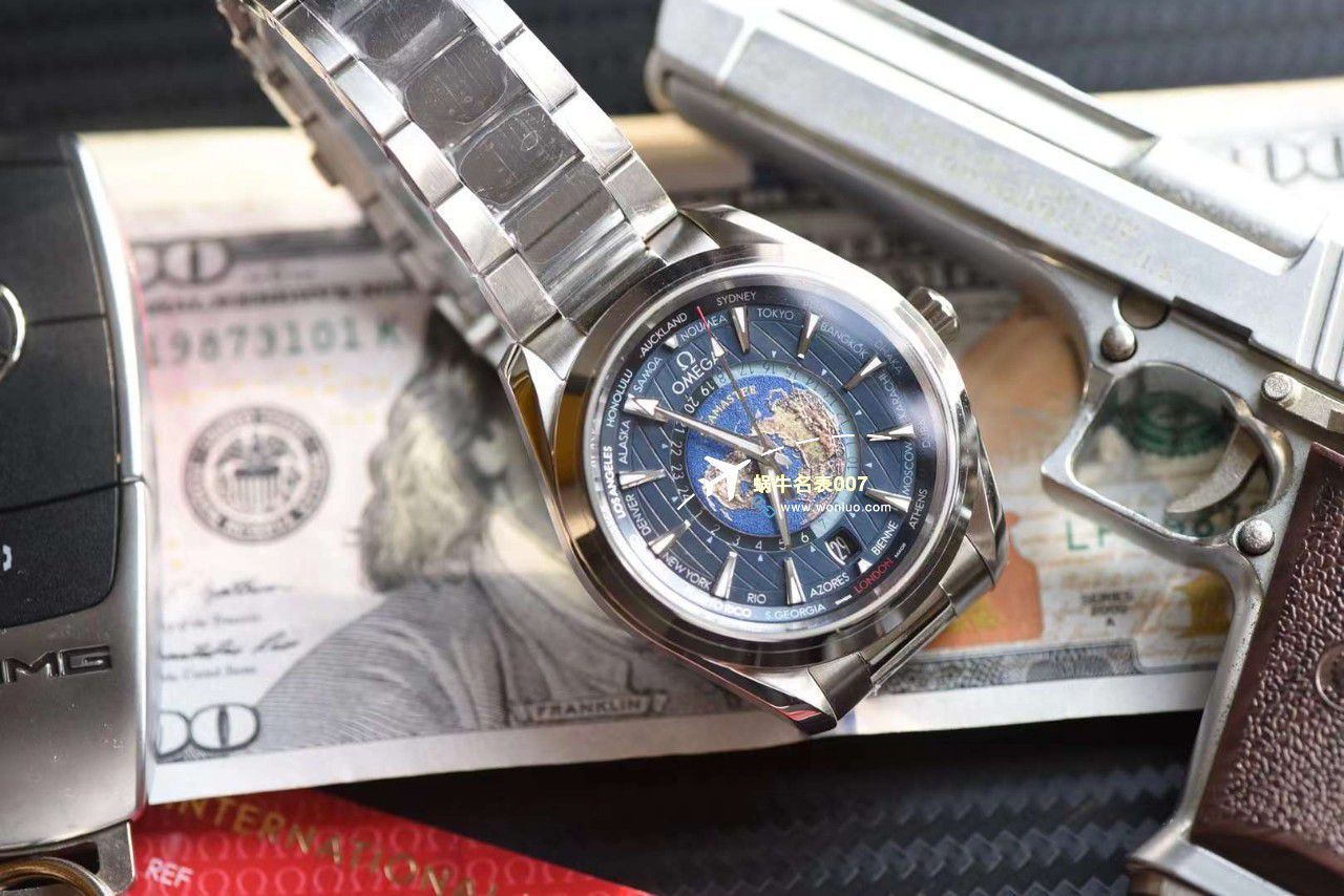 VS厂欧米茄海马150世界时绿面盘220.30.43.22.10.001腕表 / M786